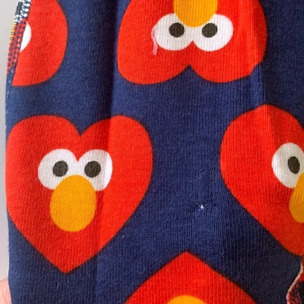 NWT Hanna Andersson Baby Sesame Street Elmo Hearts Sleeper 6-12 Months